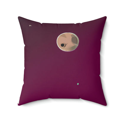 "A Moon Odyssey: Exploring Another World" - Das Alien Square Pillow