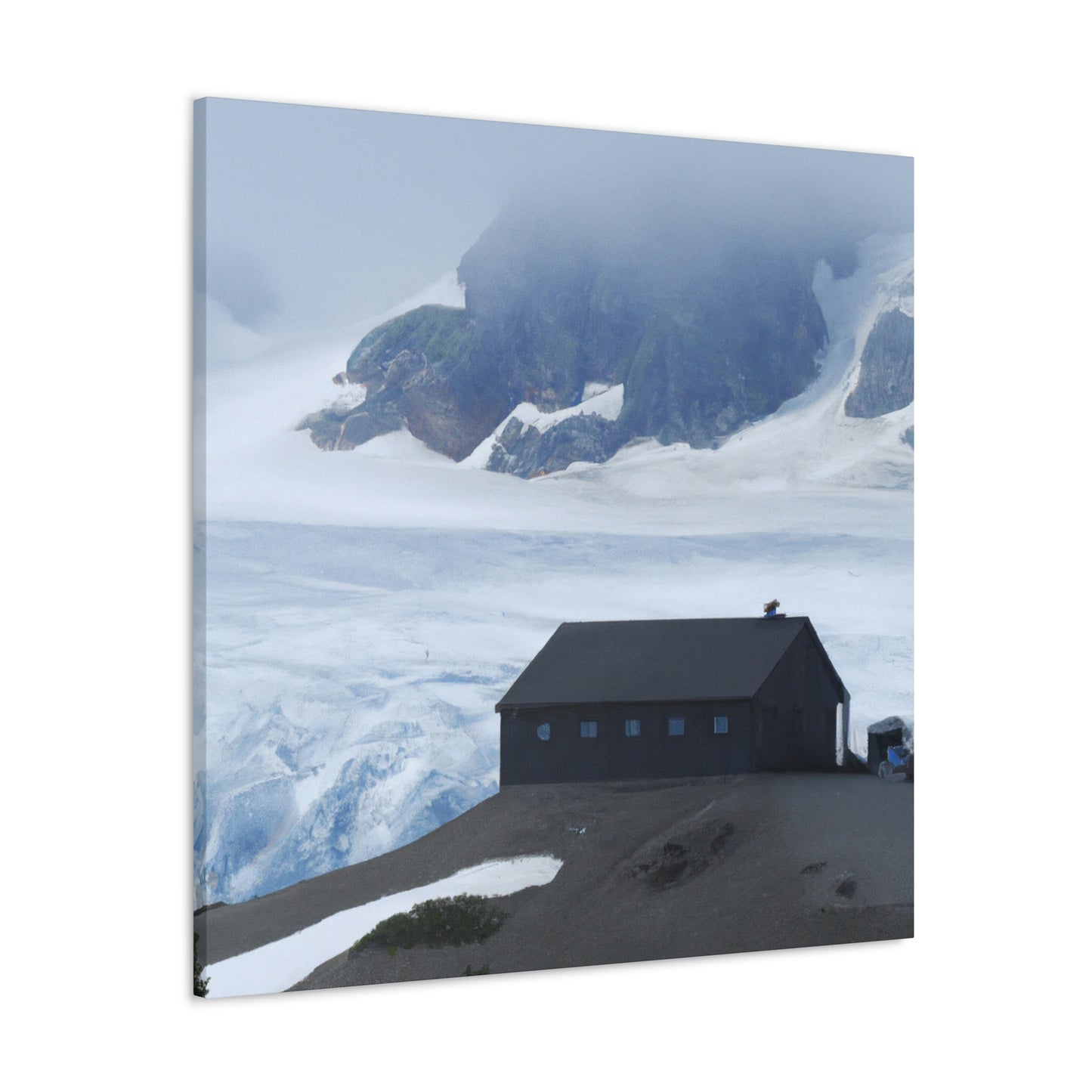 "Frozen Fears: A Haunted Glacier House" - The Alien Canva