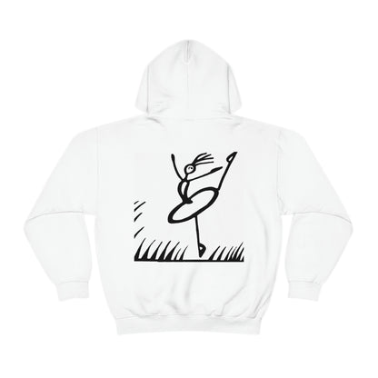 "Ballet on a Blade: A Ballerina's Spin" - The Alien Unisex Hoodie