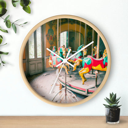 "The Carousel in the Haunted Mansion" - The Alien Wall Clock