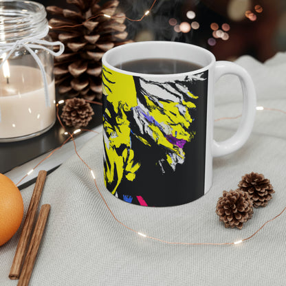 "Albert Einstein: A Pop Art Portrait" - The Alien Ceramic Mug 11 oz