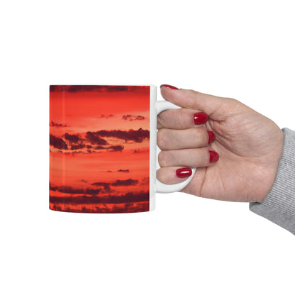 "Lonely Lighthouse on Fire" - The Alien Ceramic Mug 11 oz