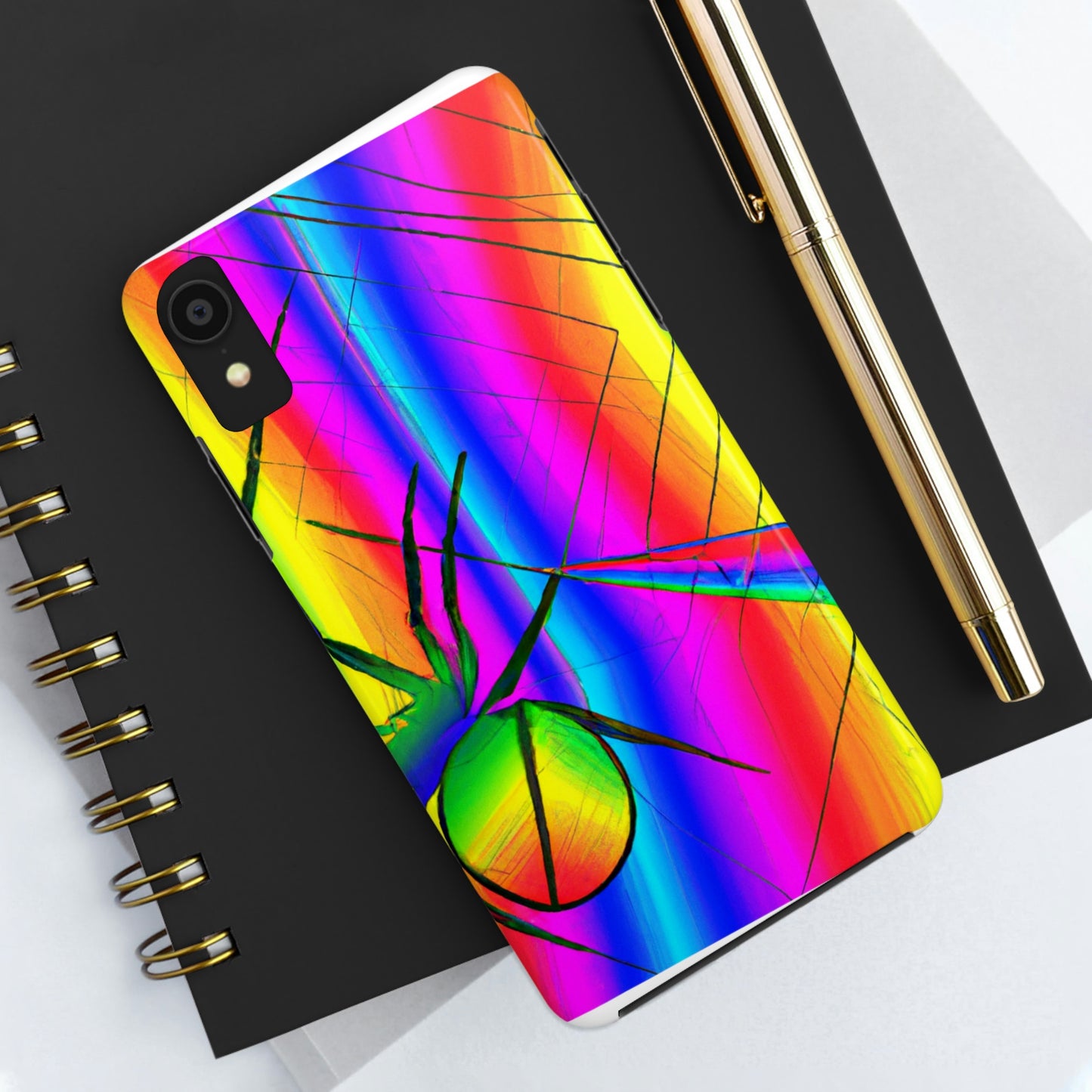 "A Spinnerette's Prismatic Web" - The Alien Tough Phone Cases