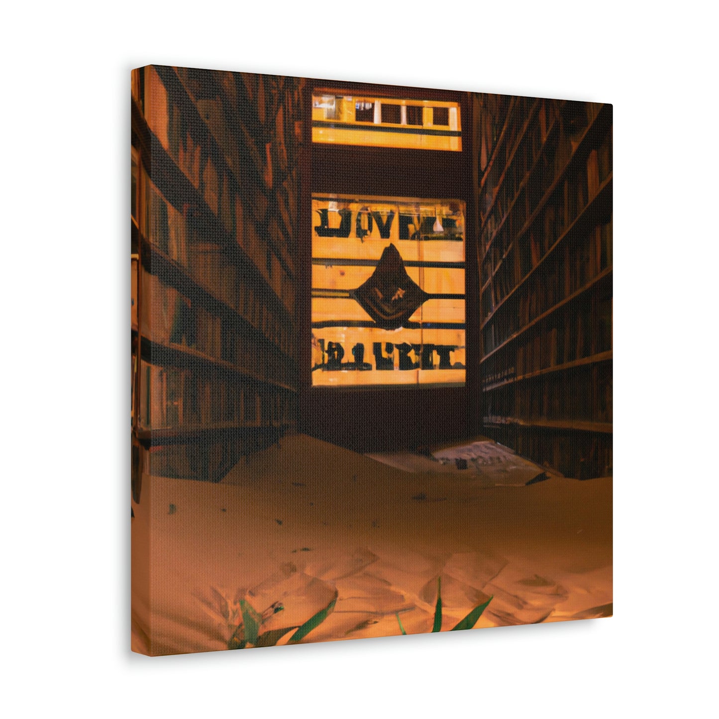 "La biblioteca olvidada del desierto" - The Alien Canva