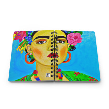 "Feroz y libre: un tributo a las mujeres mexicanas inspirado en Frida Kahlo" - The Alien Spiral Bound Journal