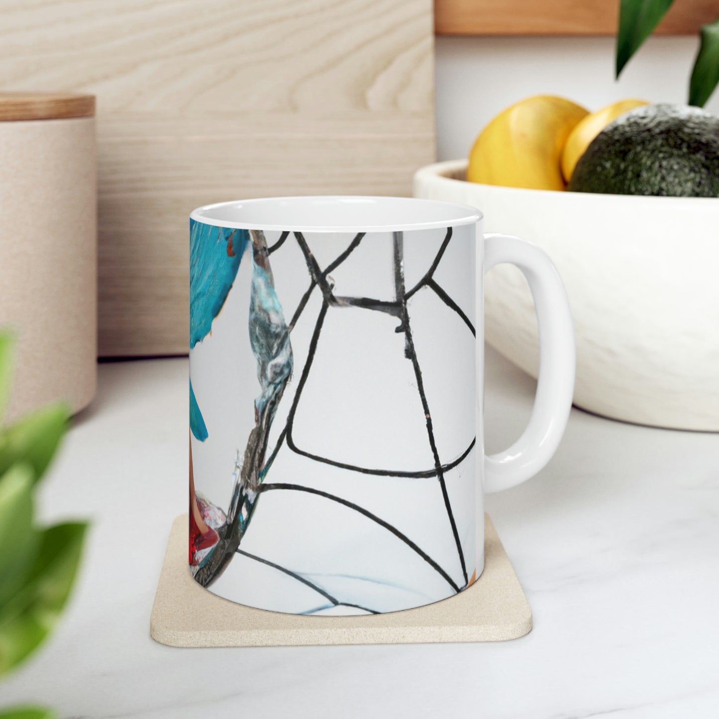 "Cursed Memories: The Broken Fairy's Plight" - The Alien Ceramic Mug 11 oz