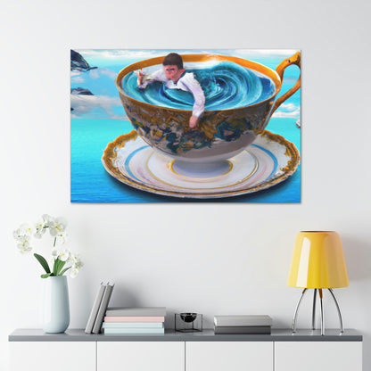 "Adrift in a China Cup: The Story of a Lost Child's Oceanic Adventure" - The Alien Canva