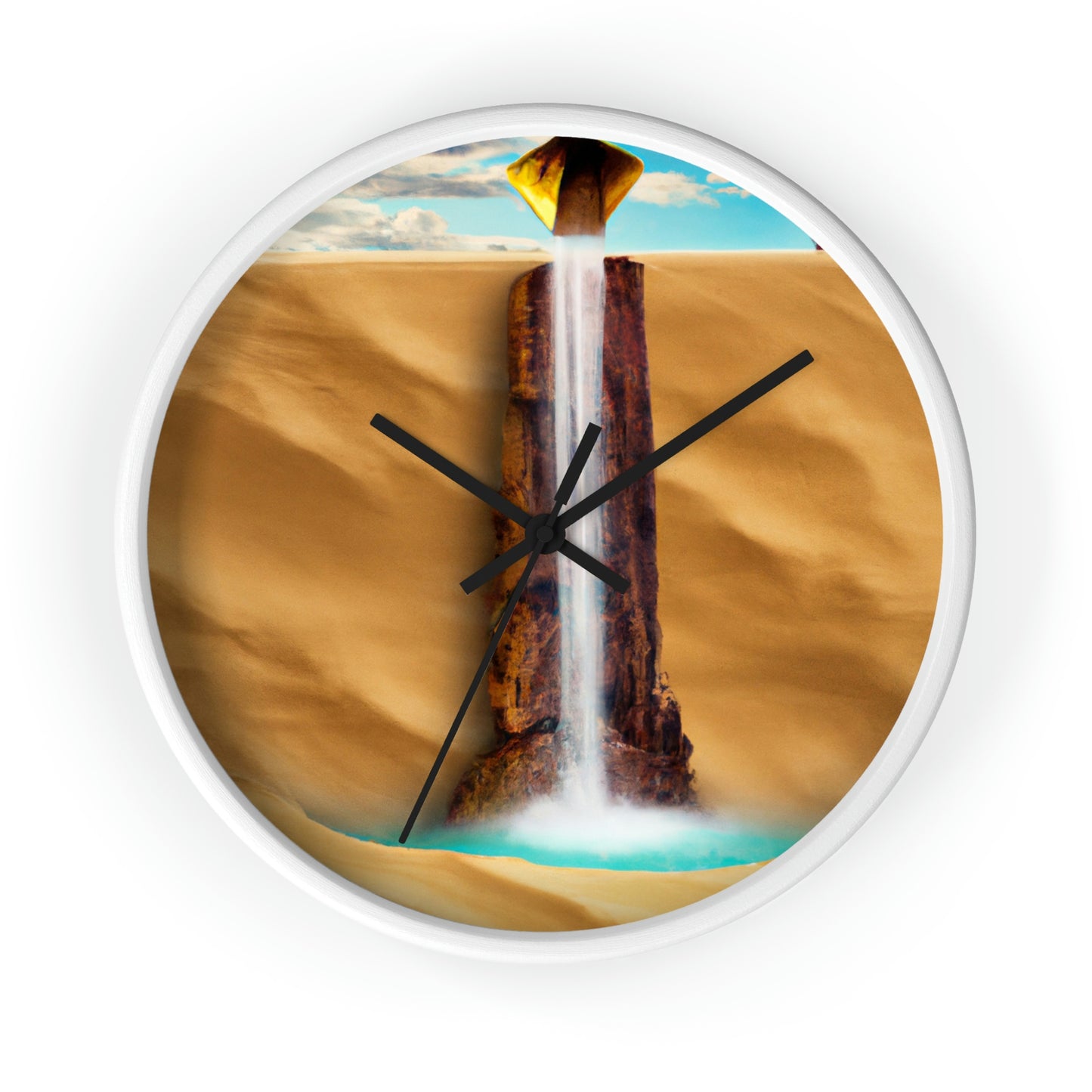 "Lonely Waterfall in a Desolate Desert" - The Alien Wall Clock