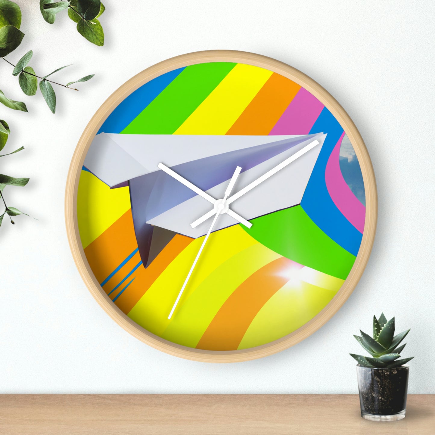 "A Flight of Color" - The Alien Wall Clock