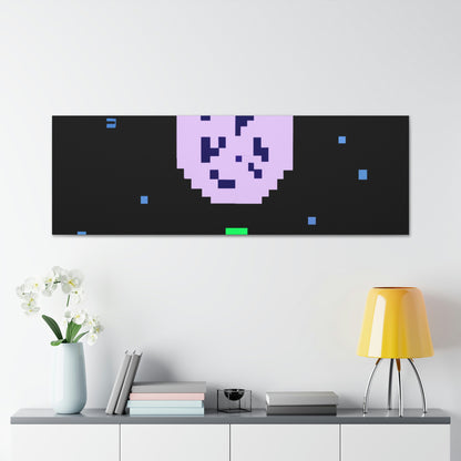 "Lonely Witness of the Night Sky" - The Alien Canva Pixel Art