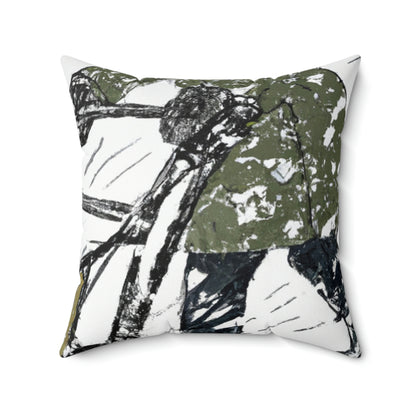 "Struggling Against the Snow" - The Alien Square Pillow