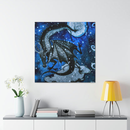 "Frosted Moonlight Dragon" - The Alien Canva