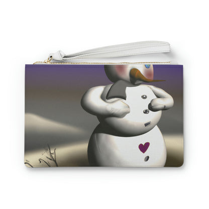 "Chilly But Hopeful: Die Suche des Schneemanns nach einer Umarmung" - Die Alien Clutch Bag