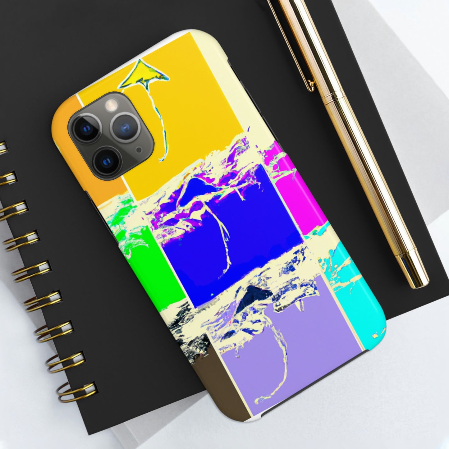 "Kites Aflatter in the Vibrant Sky" - Die Alien Tough Phone Cases