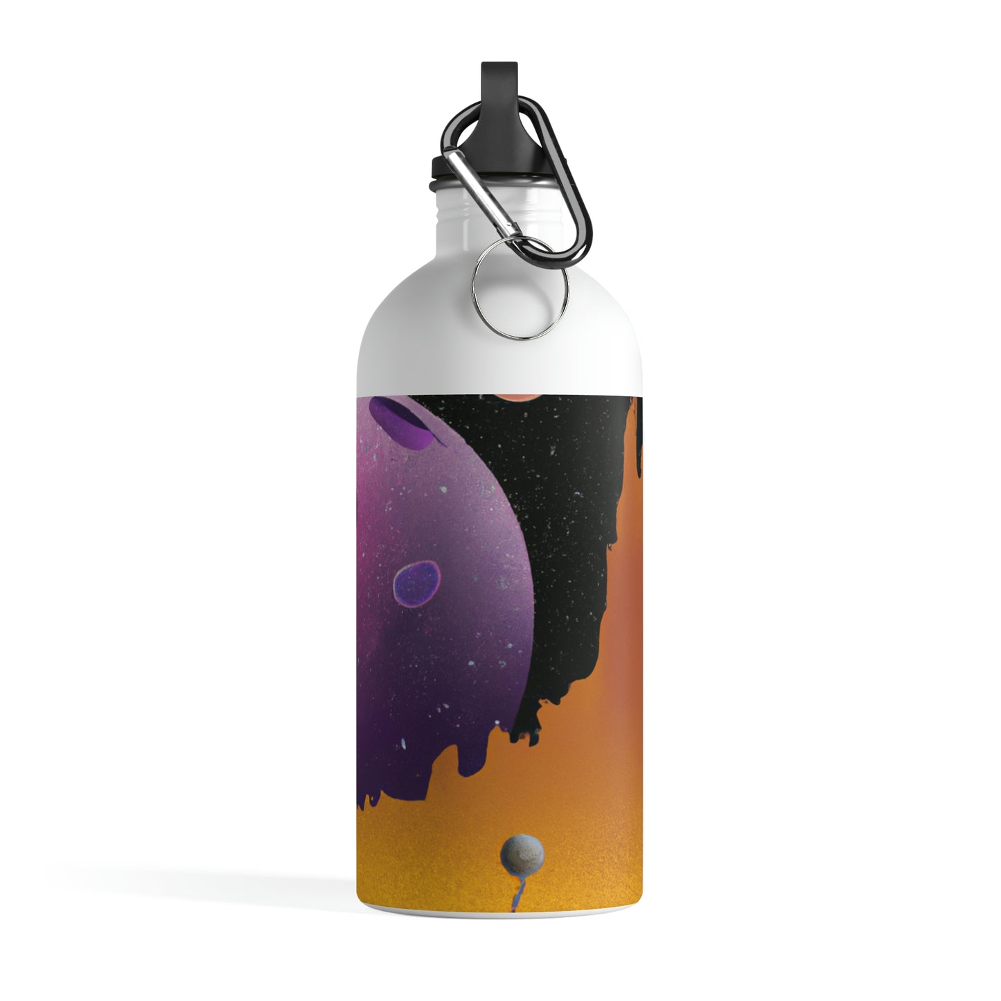 "Exploring the Unknown: The Adventures of a Space Captain and the Mysterious Planet" - The Alien Stainless Steel Water Bottle