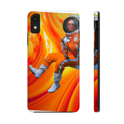 "Journeying in the Burning Orange Galaxy" - The Alien Tough Phone Cases