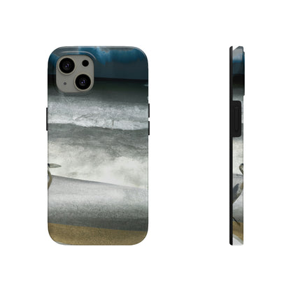 "A Sea of Turmoil: A Heron's Restlessness". - The Alien Tough Phone Cases