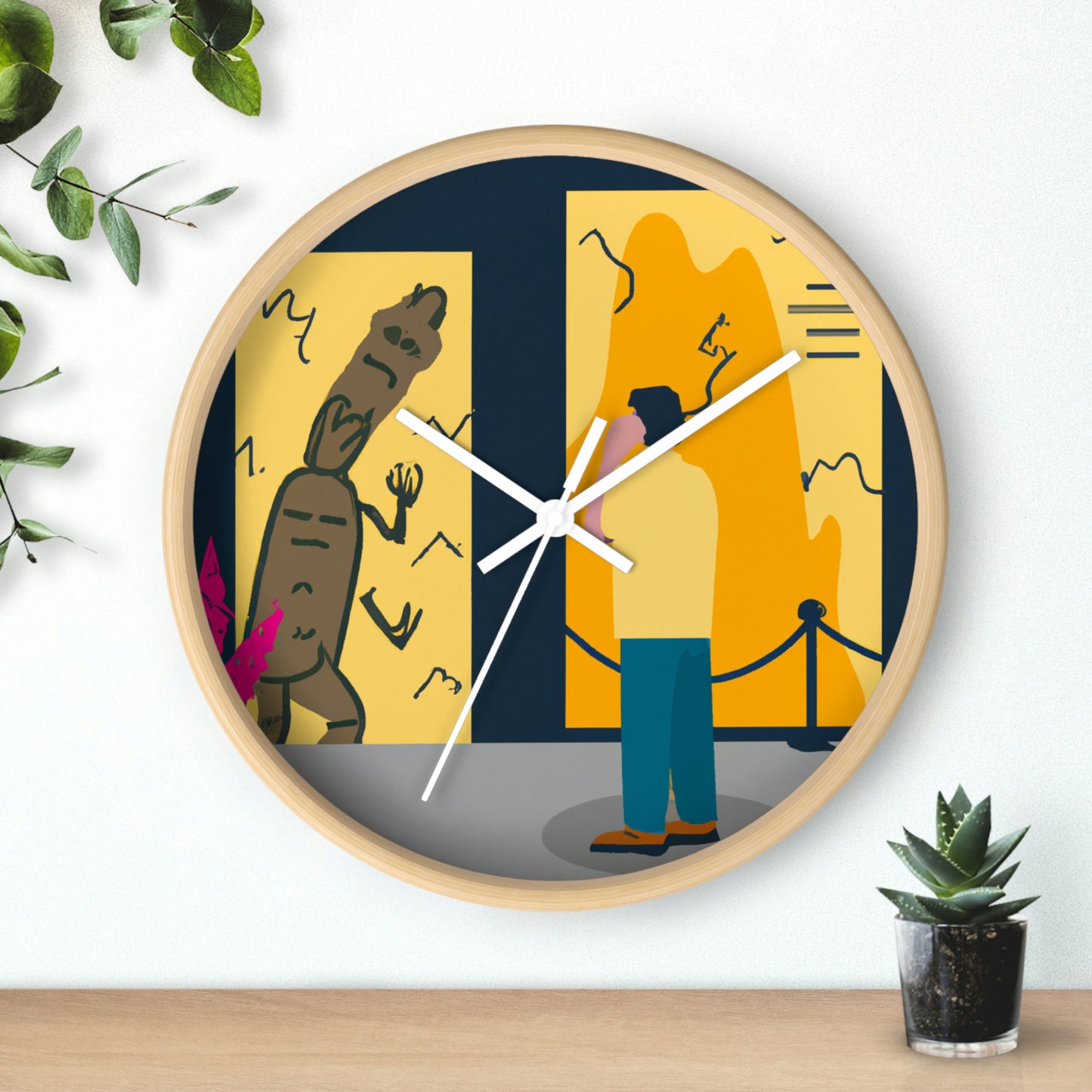 "Escape from the Museum Monster" - The Alien Wall Clock