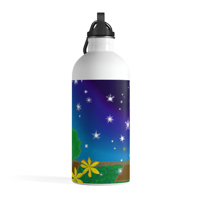 "A Celestial Garden of Color" - The Alien Stainless Steel Water Bottle