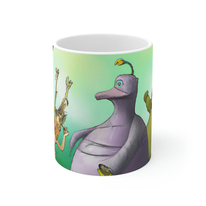 "Intergalactic Zoo Adventures" - The Alien Ceramic Mug 11 oz