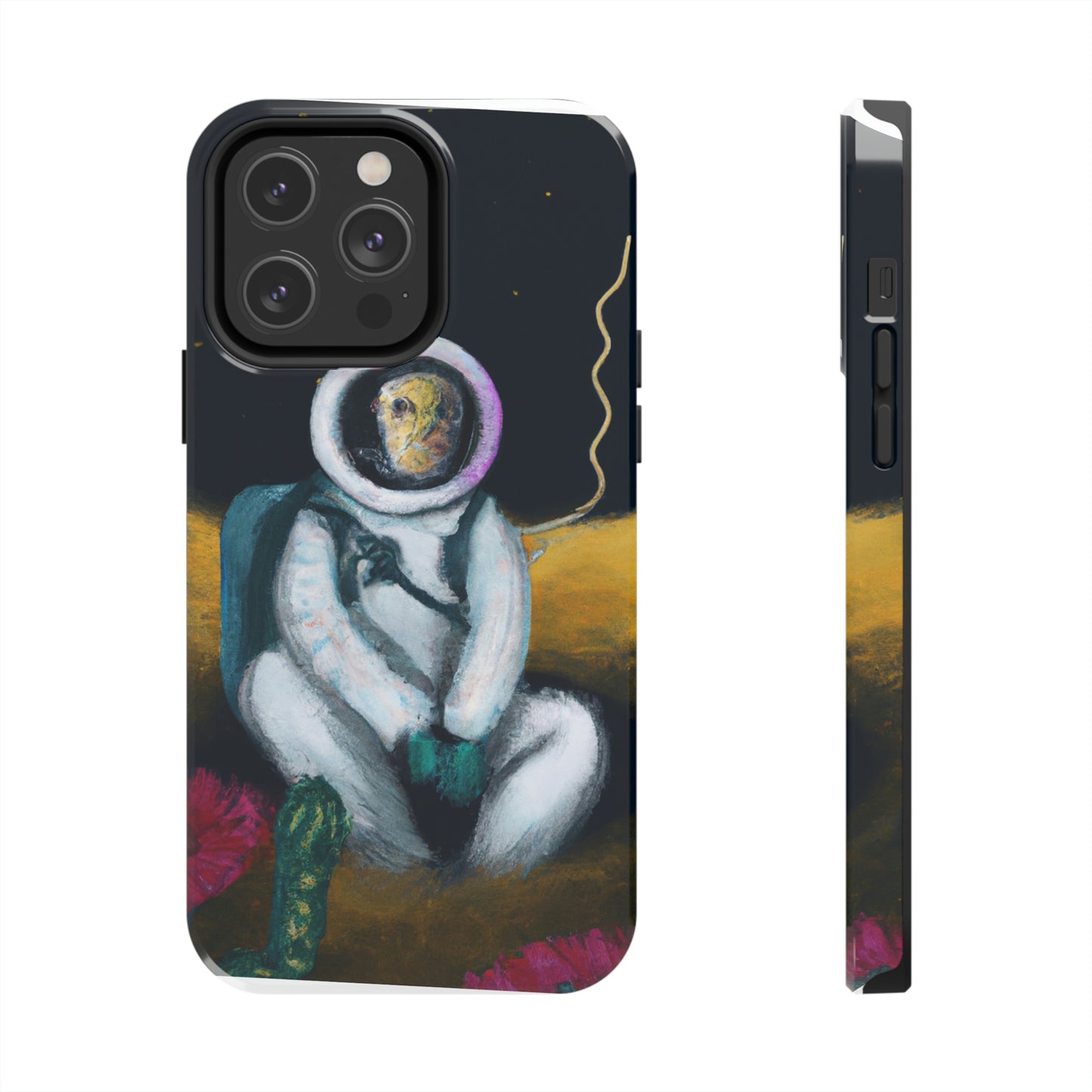 "Solo en la oscuridad: la supervivencia de un astronauta solitario" - The Alien Tough Phone Cases