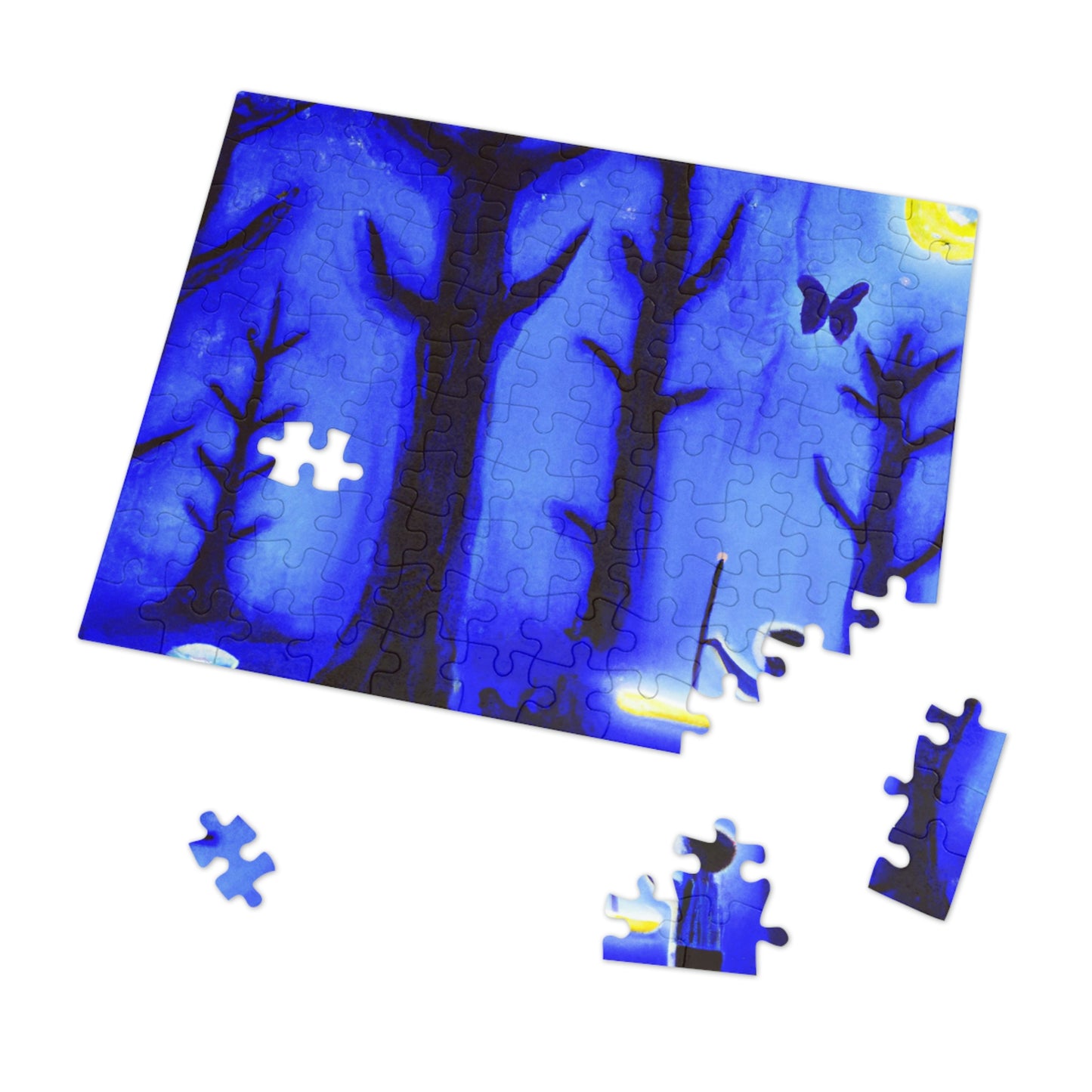 "A Journey Through the Moonlit Forest" - The Alien Jigsaw Puzzle