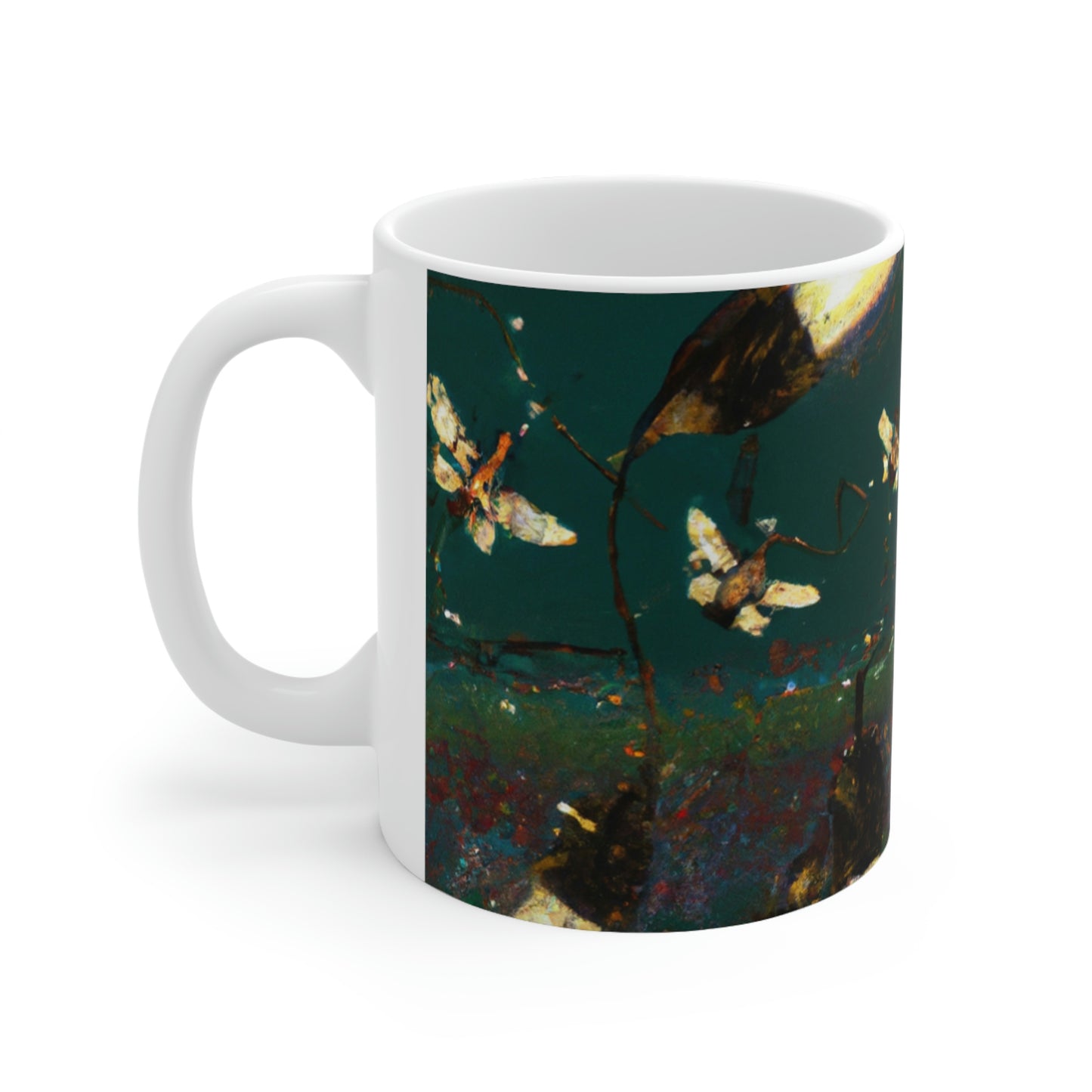 Twinkling Fireflies in the Evening Sky - The Alien Ceramic Mug 11 oz