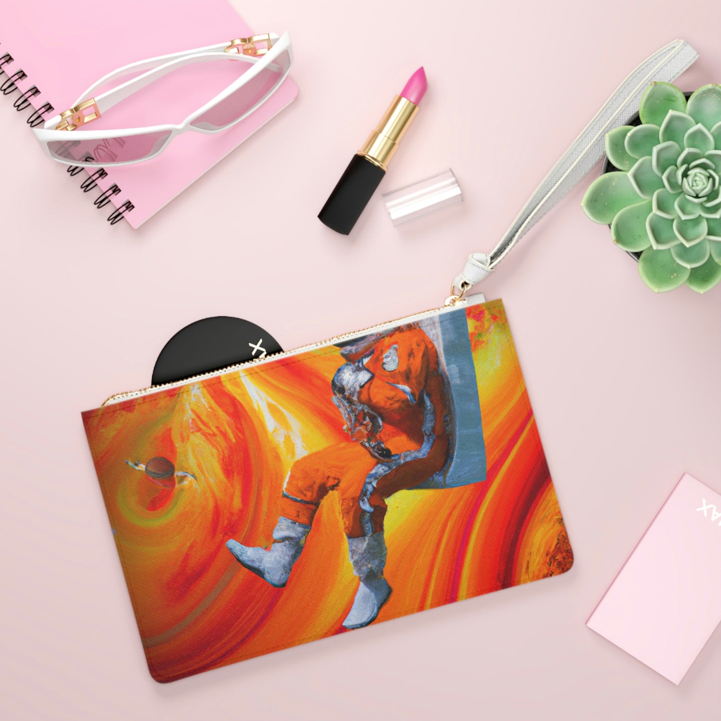 "Journeying in the Burning Orange Galaxy" - The Alien Clutch Bag