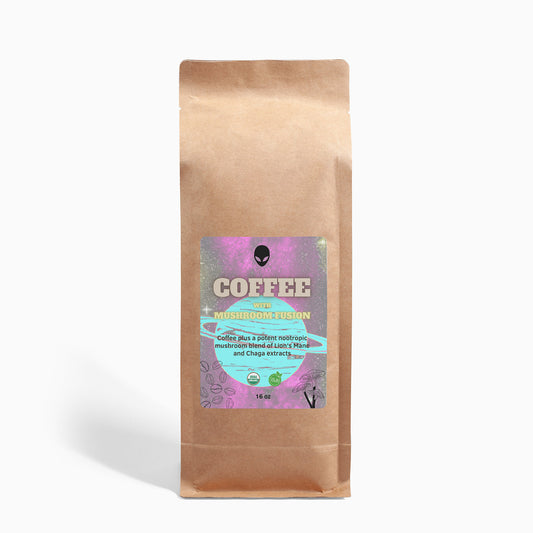 Mushroom Coffee Fusion - Lion's Mane &amp; Chaga 16oz "A Star Forsaken" - The Alien Coffee