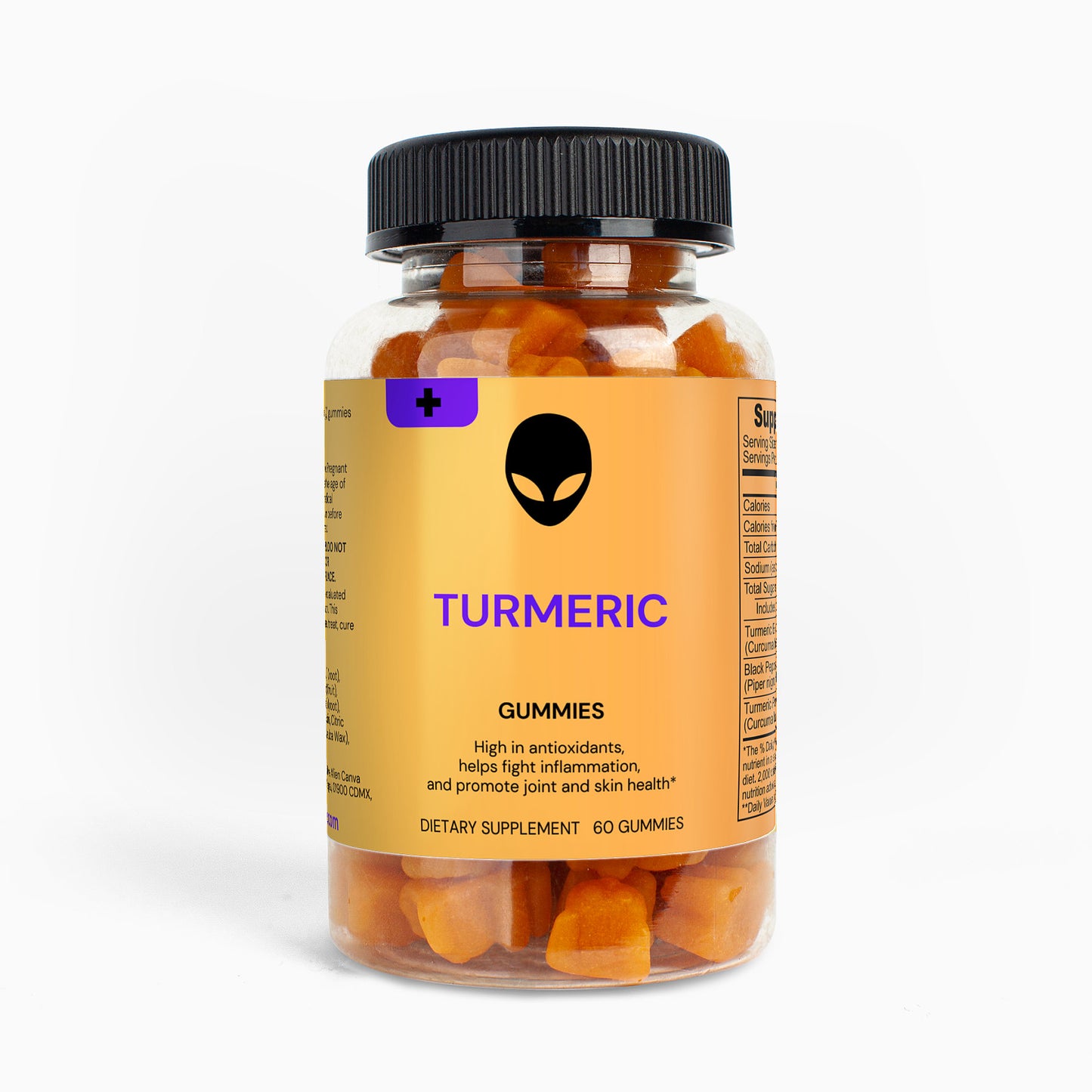 Turmeric Gummies 60 Gummies Die Alien Vitamine &amp; Nahrungsergänzungsmittel