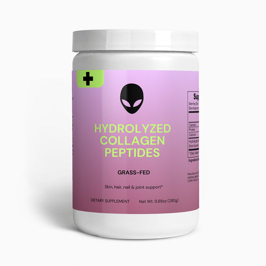 Grasgefütterte hydrolysierte Kollagenpeptide 9,88 oz The Alien Vitamins &amp; Supplements