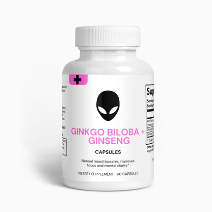 Ginkgo Biloba + Ginseng 60 capsules The Alien Vitamins & Supplements