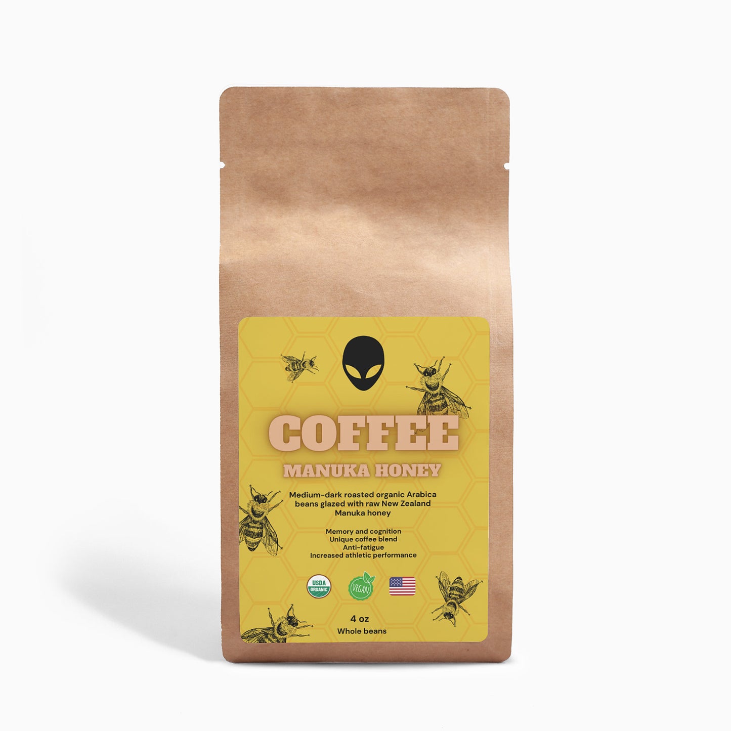 Manuka Honey Coffee 4oz The Alien Coffee