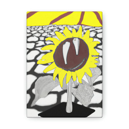 "Un girasol que se marchita en un campo reseco" - The Alien Canva