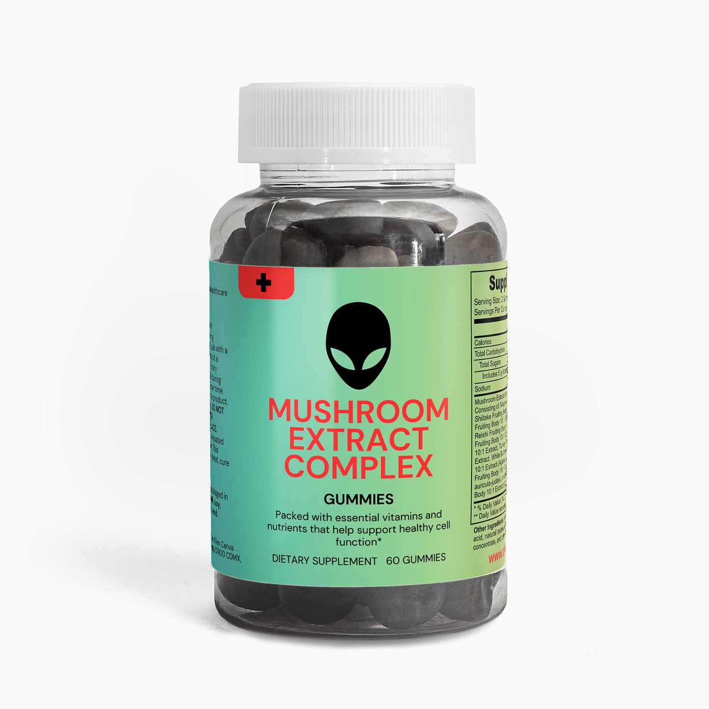 Mushroom Extract Complex 60 Gummies The Alien Vitamins & Supplements