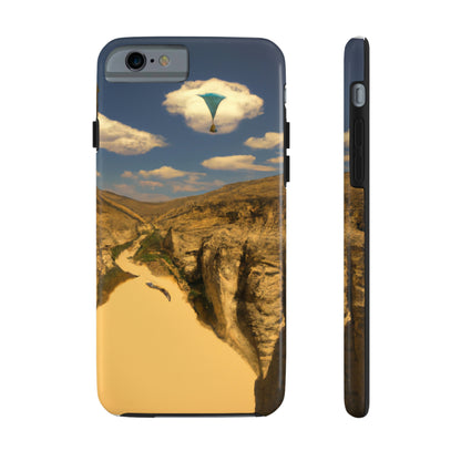 "Feline Flight Over the Grand Gulch" - Die Alien Tough Phone Cases