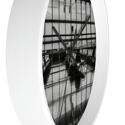 "The Ghosts at the Airport: Declining Passenger Flight." - The Alien Wall Clock