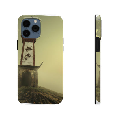 "Gespenstisches Leuchtfeuer im Nebel" - Die Alien Tough Phone Cases