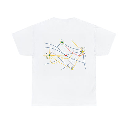 "Exploring the Dynamic Topology: Artful Visualization of a Network Structure." - The Alien T-shirt