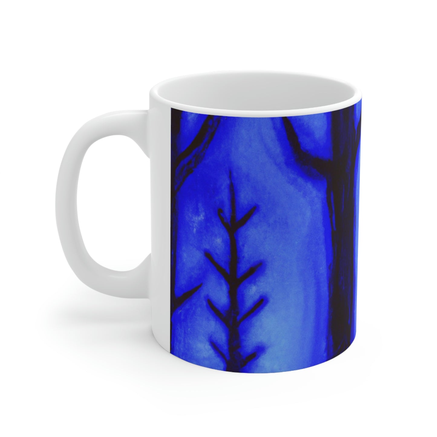 "A Journey Through the Moonlit Forest" - The Alien Ceramic Mug 11 oz