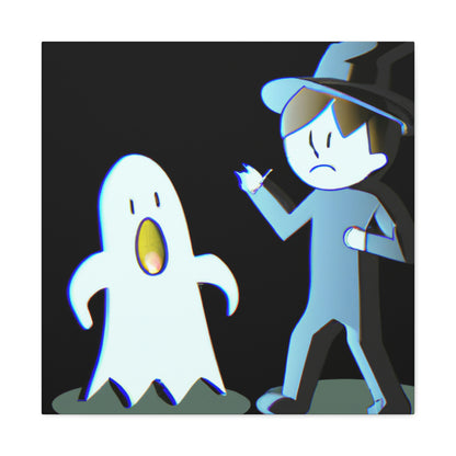 "The Odd Couple: A Shy Night Watchman and a Loud Ghost" - The Alien Canva