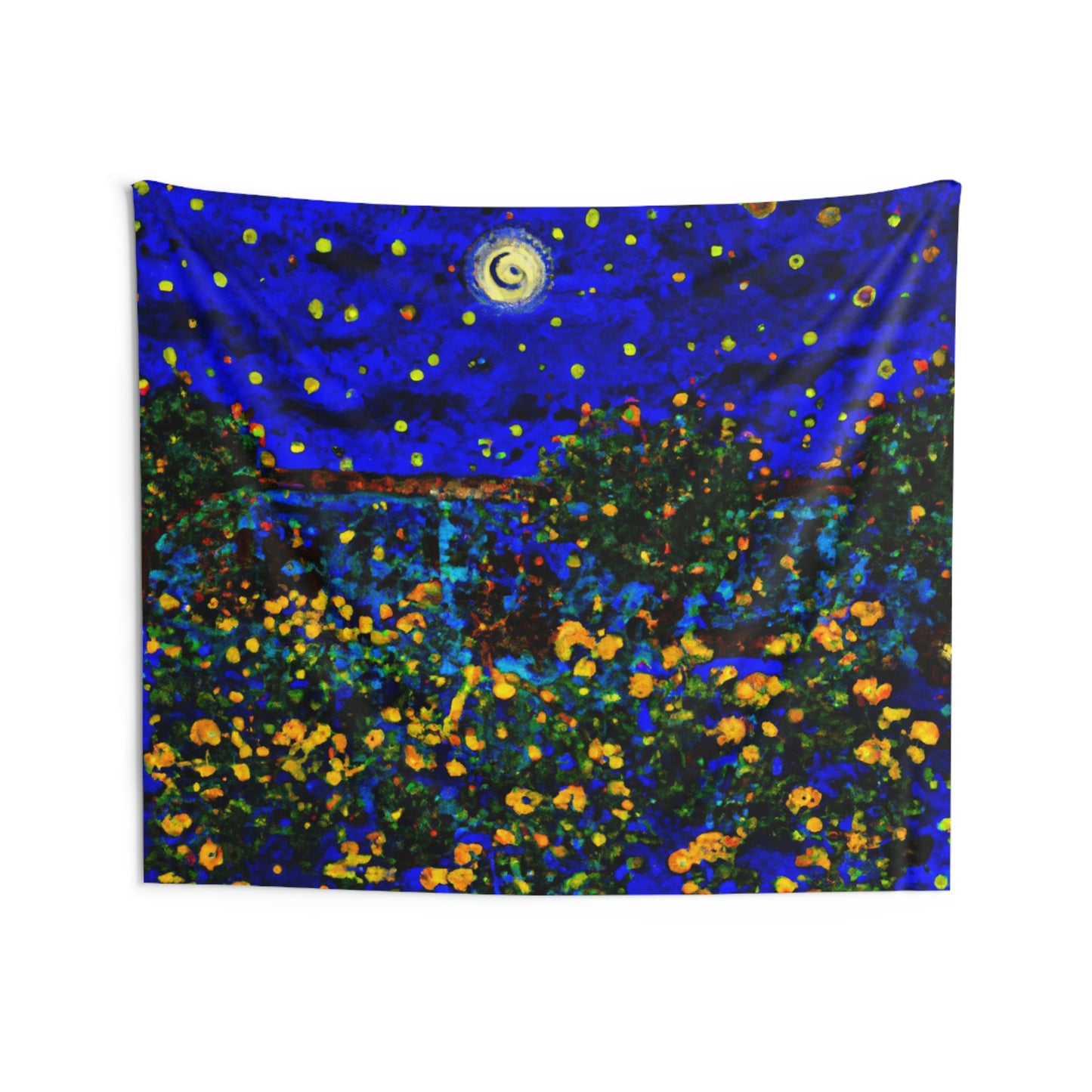 "A Midnight Celebration in Grandma's Garden" - The Alien Wall Tapestries