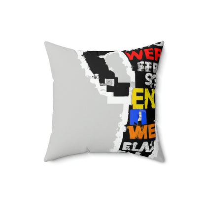 Superhero Word Pop Art - The Alien Square Pillow