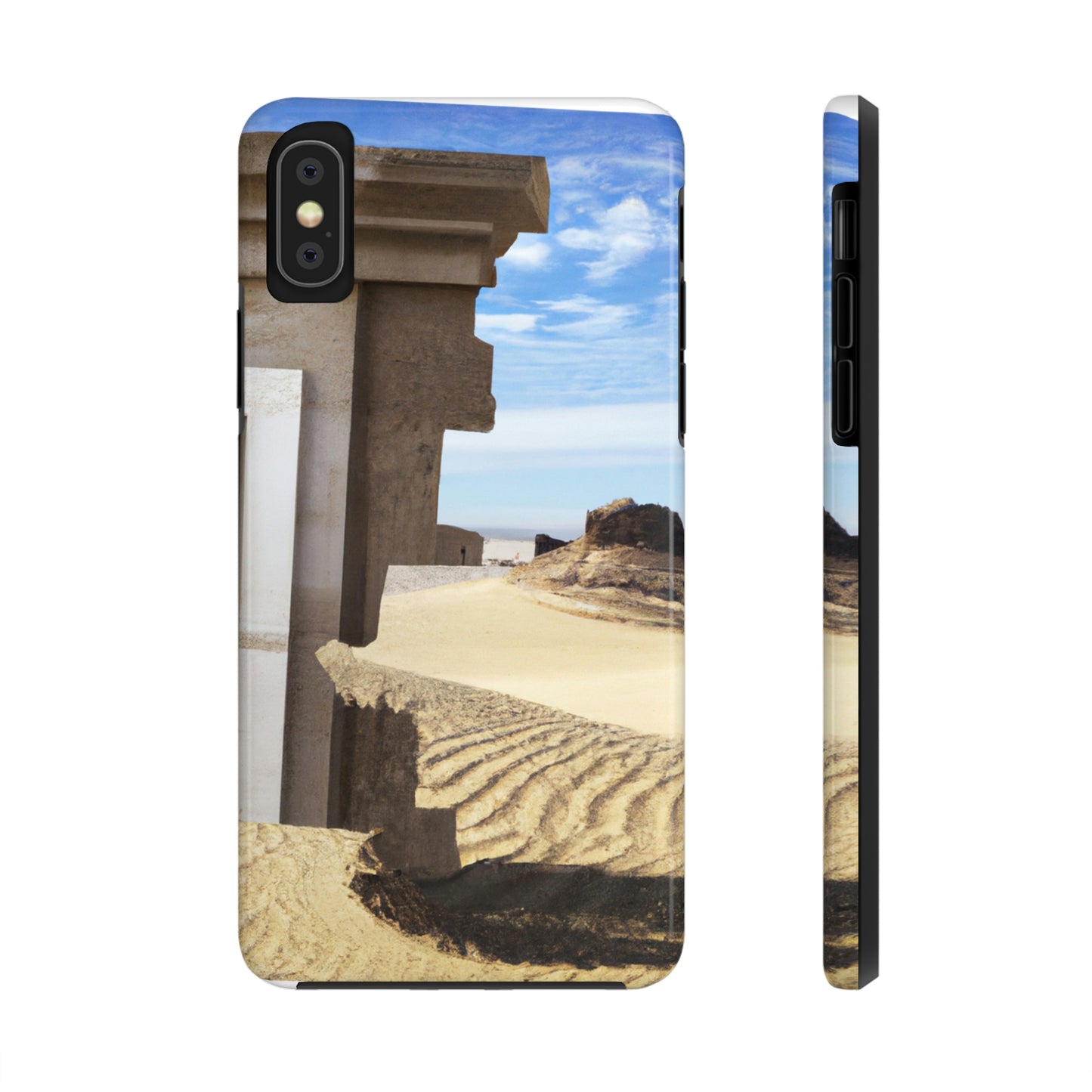 "Lost in the Sands: Discovering the Ancient Temple" - The Alien Tough Phone Cases