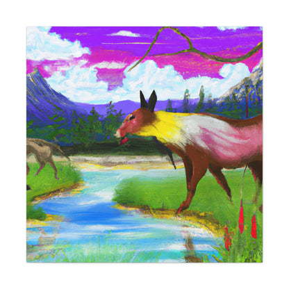 "Celebrating My Heritage: Painting Our Animals in Their Landscape" - Canvas