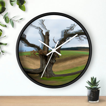 "A Shadow in the Meadow: The Last Standing Tree" - The Alien Wall Clock