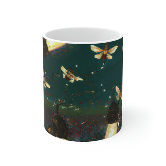 Twinkling Fireflies in the Evening Sky - The Alien Ceramic Mug 11 oz