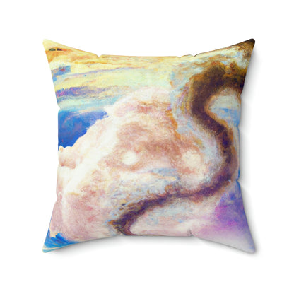 "A Heavenly Blaze with a Mystic Dragon" - The Alien Square Pillow