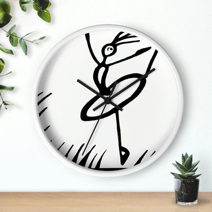 "Ballet on a Blade: A Ballerina's Spin" - El reloj de pared alienígena