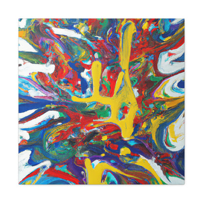 Synesthetic Symphony: An Abstract Painting - The Alien Canva.